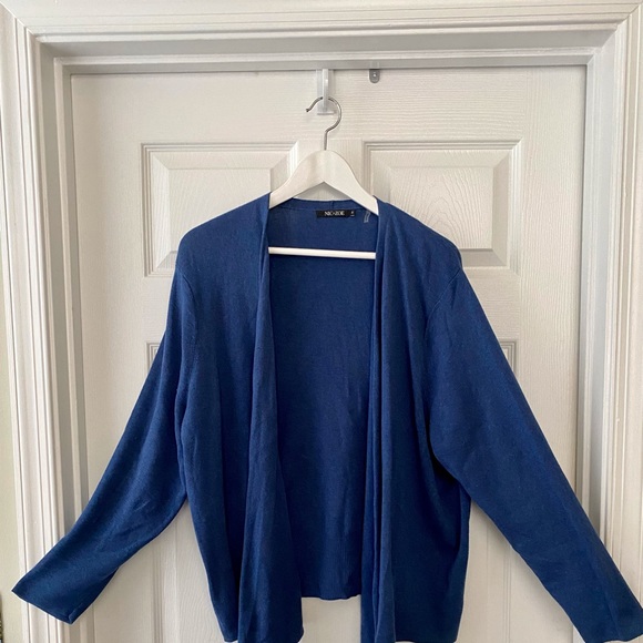 NIC+ZOE 4-Way Convertible Open-Front Cardigan PLUS 1X Blue - Picture 3 of 3